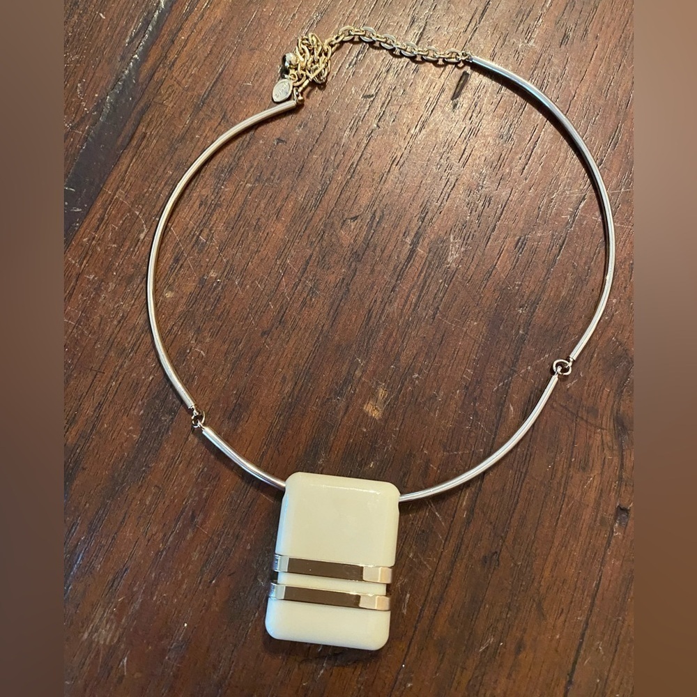 Vintage Avon 1976 Fashion Accents Reversible Pendant choker  Necklace 16"